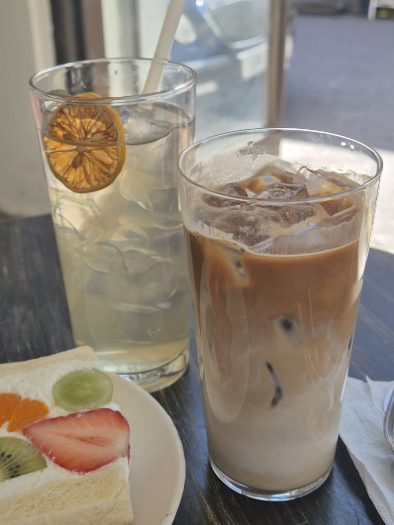 Cafe Kiso : café à desserts et fruit sando près de l'Université de Corée (Jongam, Séoul)